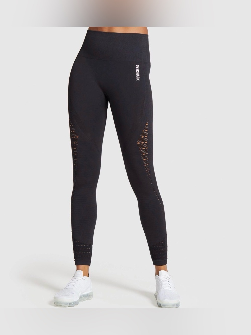 GYMSHARK Black Energy Seamless Athletic Leggings